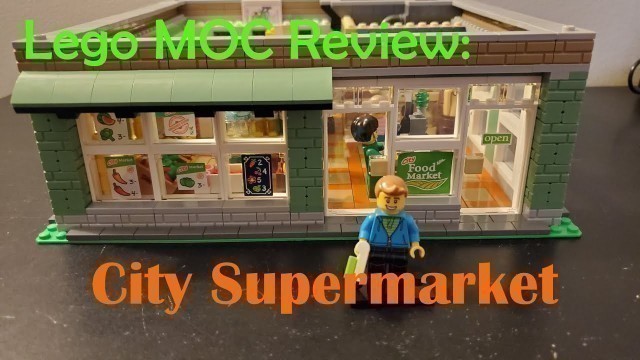 'Lego MOC Review: City Supermarket #lego #legocity #moc #supermarket #food'