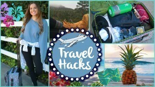 'Travel Life Hacks, DIY Ideas, & Airplane Outfits! | Primrosemakeup'