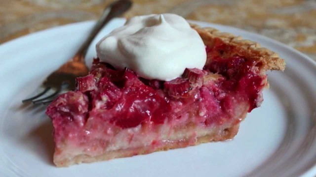 'Strawberry Rhubarb Custard Pie - The Best Strawberry Rhubarb Pie Recipe'