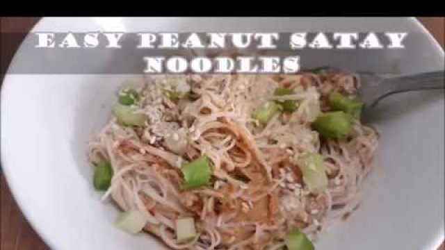 'Easy Vegan Satay Noodles - Hotel Room Hacks - Meals in minutes'