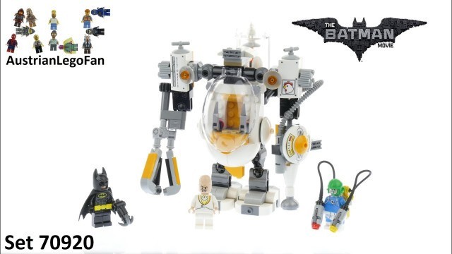 'Lego Batman Movie 70920 Egghead Mech Food Fight - Lego Speed Build Review'