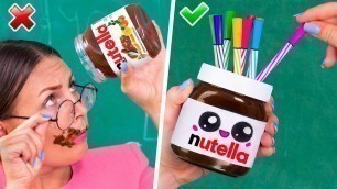 '12 DIY Kawaii School Supplies / Back To School Life Hacks'