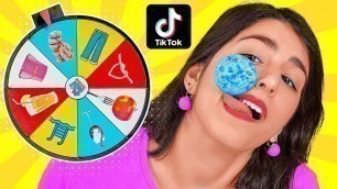 'WE TESTED VIRAL TikTok LIFE HACKS AND TRICKS || Spin The Mystery Wheel by 123 GO! CHALLENGE'