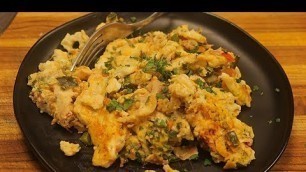 'Egg White Scramble - easy breakfast recipes -  healthy low carb - food channel'