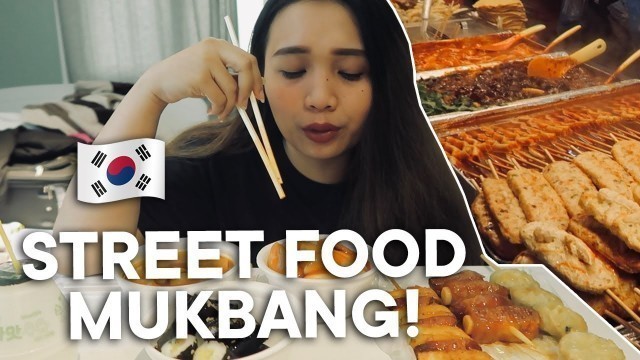 'SOUTH KOREA DIARIES! street food mukbang in myeongdong and my south korea travel experience! 