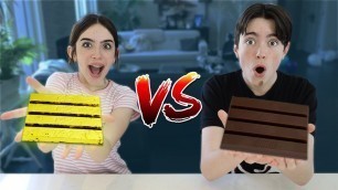 'Eating a $10,000 GOLD KIT KAT! (Gold vs Real Food)'