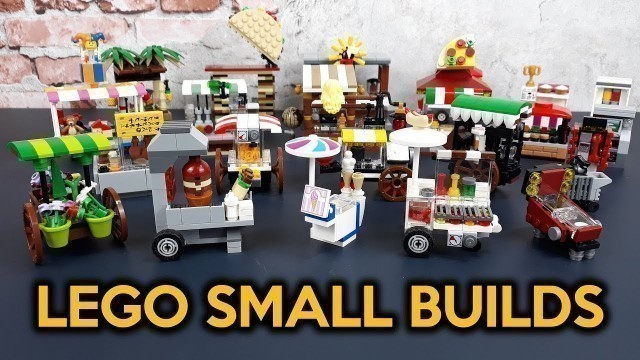 'Custom LEGO Food & Market Stalls and Small LEGO City Builds'