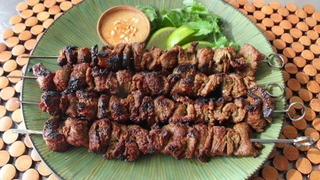 'Beef Satay Recipe - Thai-Style Grilled Beef Skewers'