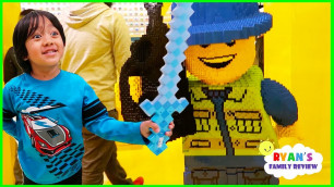 'Toy Hunt Shopping at Giant Lego Store and eating yummy food with Ryan\'s Family Review'