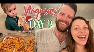 'VLOGMAS DAY 9 // EASY Dinner Recipes, Hot Tubbin\' + Dry Wall'