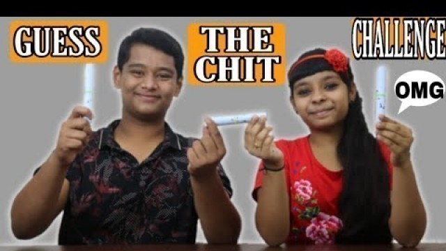 'GUESS THE CHIT CHALLENGE || CHOOSE THE CHIT || BJ FOOD CHANNEL || BHAVIK JOSHI || PRIYANI JOSHI ||'