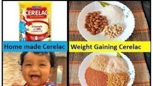 'Home Made Cerelac for Babies | Weight Gain Food for 8+ months Babies | 8+ Months Baby Food'