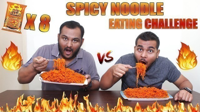 'EXTREME SPICY NOODLE EATING COMPETITION | Hot Head Maggi Eating Challenge | Food Challenge'