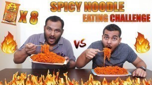 'EXTREME SPICY NOODLE EATING COMPETITION | Hot Head Maggi Eating Challenge | Food Challenge'