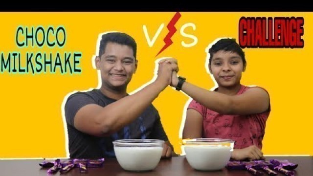 'CHOCO MILKSHAKE CHALLENGE || BJ FOOD CHANNEL || BHAVIK JOSHI || PRIYANI JOSHI || BJ ||'