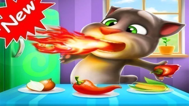 'My Talking Tom: NEW UPDATE - Breathe Fire With New Food! New Mini Game'