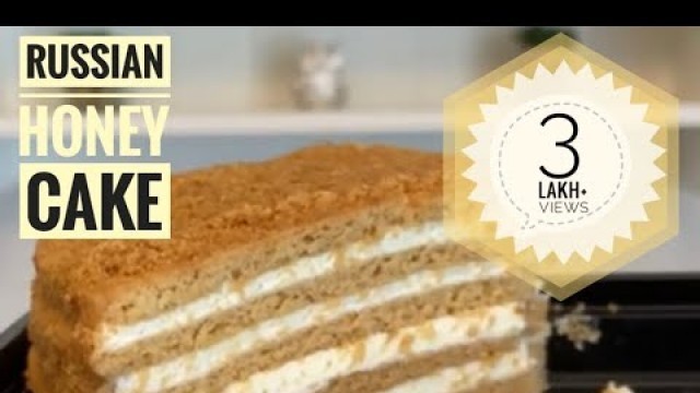 'റഷ്യൻ ഹണി കേക്ക് | Medovic | Russian Honey Cake | Food Diaries by Wafa |'