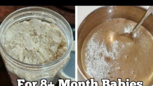 'Homemade Cerelac weight Gaining baby food for 8+ month babies | Baby food | Leafy Kitchen'