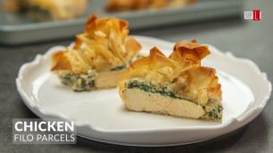 'Chicken and Cream Cheese Filo Parcels | Food Channel L'