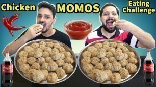 'MOMOS EATING CHALLENGE | Chicken Momos Eating competition | Momos Challenge | Fun And Food'