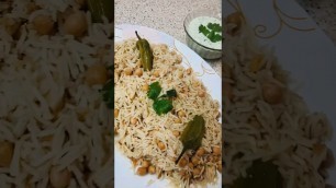 'Chana pulao/chickpea pulao/food diaries/easy and simple recipe'