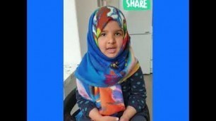 'My little student Fatima\'s Read Dua after eating food'