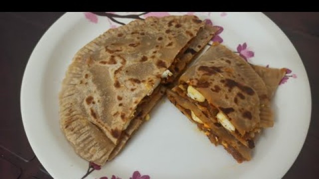 'Egg paratha recipe / easy recipe /Stuffed paratha recipe/Anitha\'s Food Channel//# egg#Paratha'