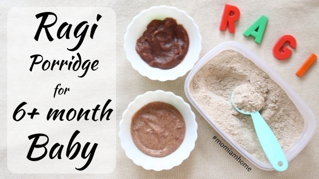 'Ragi Porridge for 6+ month Baby & Super nutritious Weight gain Ragi recipe for Kids / Toddlers'