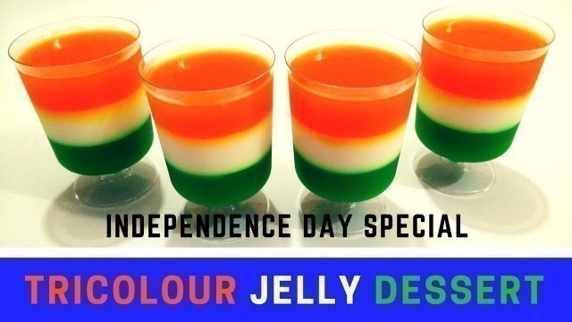 'Tricolour Jelly Dessert | Recipe in Hindi | Cooking with Smita | Independence Day Special'