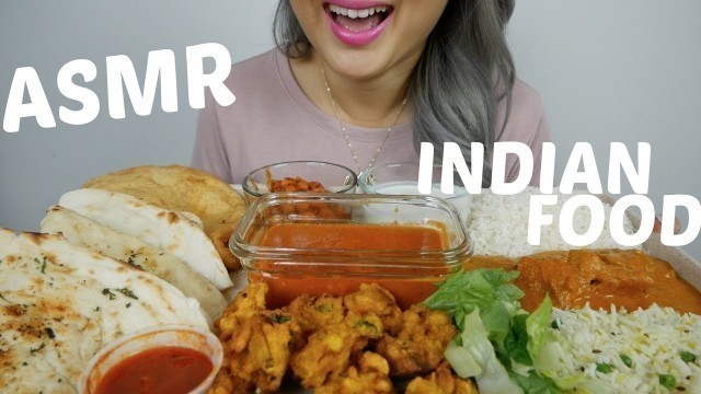 'BEST Indian Food | ASMR *No Talking Relaxing Eating Sound | N.E Let’s Eat'