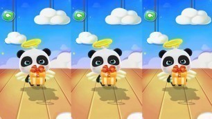 'Talking Baby Panda - PLAY GAME AND LEARN COLORING FOODS - Cartoon Kids Games'