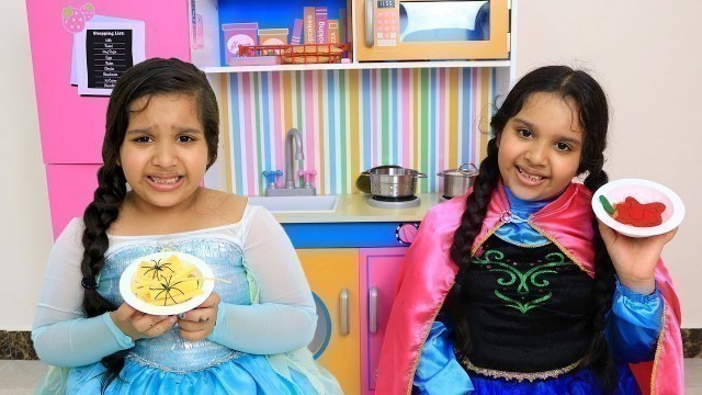 'السا ضد انا تحدي الطبخ !!! Elsa vs Anna  Food COOKING Competition'