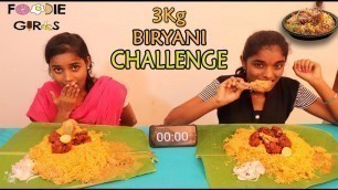 '3KG Biryani Eating Challenge | Foodie Girls | Food Competition Tamil'