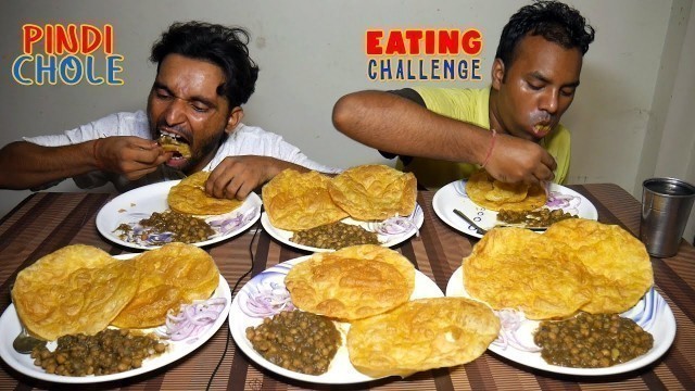 'Punjab ke Pindi Chole Bhature Eating Challenge | Chola Bhatura Competition | Food Challenge India'