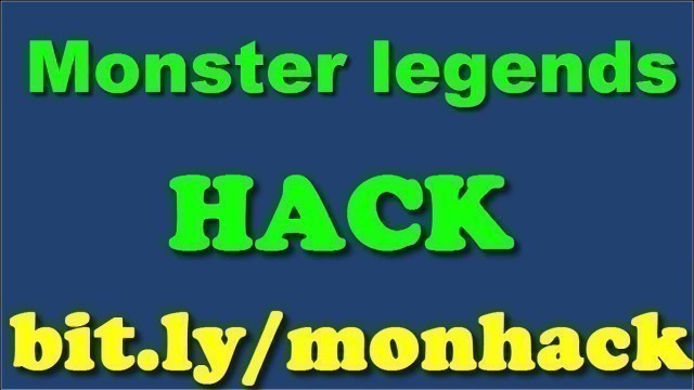 'Monster Legends Hack 2018 - Latest Cheats || Online Generator for Free  Gold, Food and Gems'