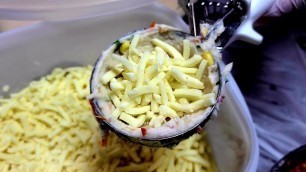 '깔끔한 수제어묵맛집 (치즈어묵버거, 어묵고로케, 어묵꼬치) Various fish cake food - Korean street food'