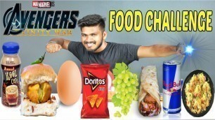 'AVENGERS FOOD CHALLENGE | AVENGERS INFINITY WAR FOOD COMPETITION | Food Challenge India (Episode-55)'