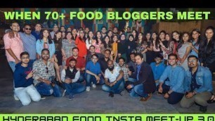 'Hyderabad Food Insta Meet 3.0 | Heart Cup Coffee | Hyderabad Food Diaries Event | Food Bloggers Meet'