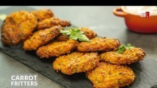 'Oven Baked Carrot Fritters | Food Channel L Recipes'