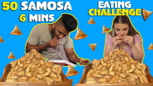 'Samosa Eating Challenge II Food Competition II 6 Minutes, 25 Samosas'