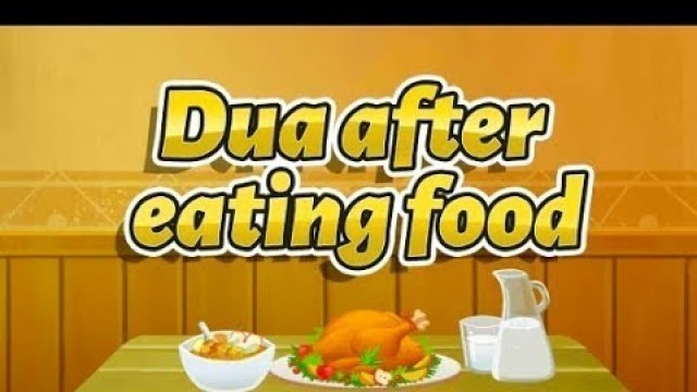 'Dua After Eating Urdu/English'