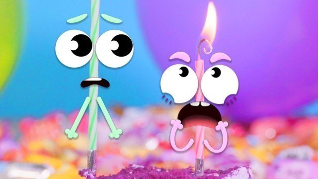 'Happy Birthday~ :) lol Secret Life Of Stuff Doodles Animation | Cute Food Talking Things'