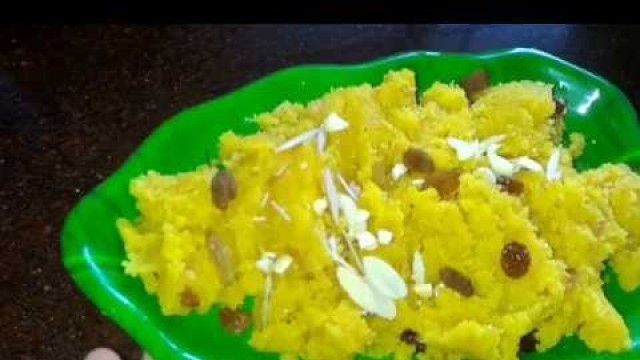 'Easy sooji halwa {sheera} recipe by Anabia khan\'s food diaries & konkan special.'