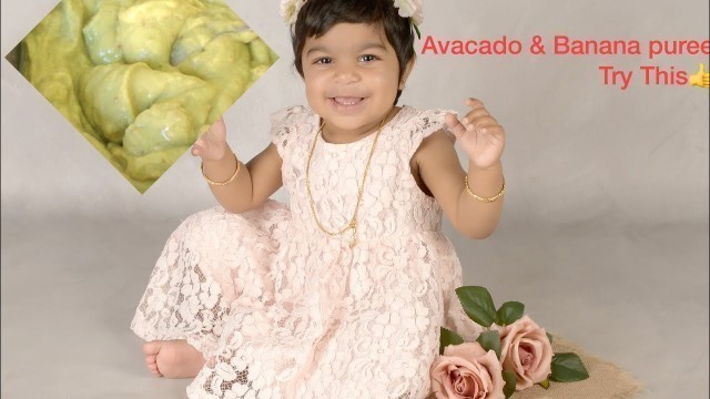 'Avacado and Banana weight gain food for babies 