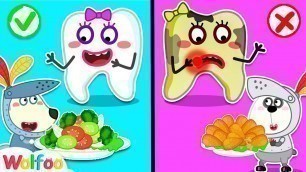 'Wolfoo Teaches the Talking Tooth Eating Healthy Food and Exercise | Wolfoo Channel Kids Cartoon'