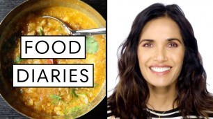 'Everything Top Chef Host Padma Lakshmi Eats in a Day | Food Diaries: Bite Size | Harper\'s BAZAAR'