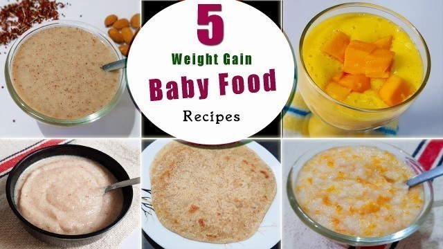 '5 Easy Weight Gain Baby Food Recipes (In English)'