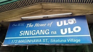 'New food hideout. Kain tayo ng sinigang na ULO-ULO sa Maginhawa street Quezon City!'