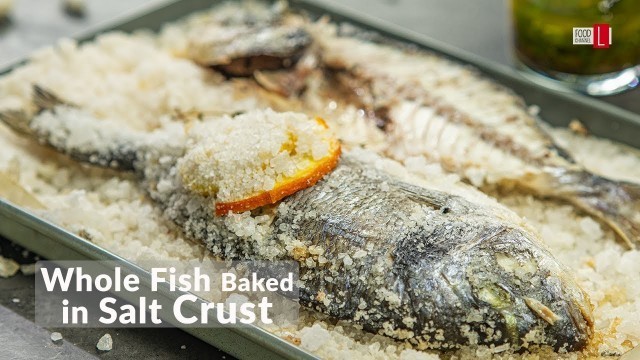 'Whole Fish Baked in Salt Crust | Food Channel L Recipes'