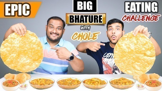 'EPIC CHOLE BHATURE EATING CHALLENGE | Chole Bhature Eating Competition | Food Challenge'